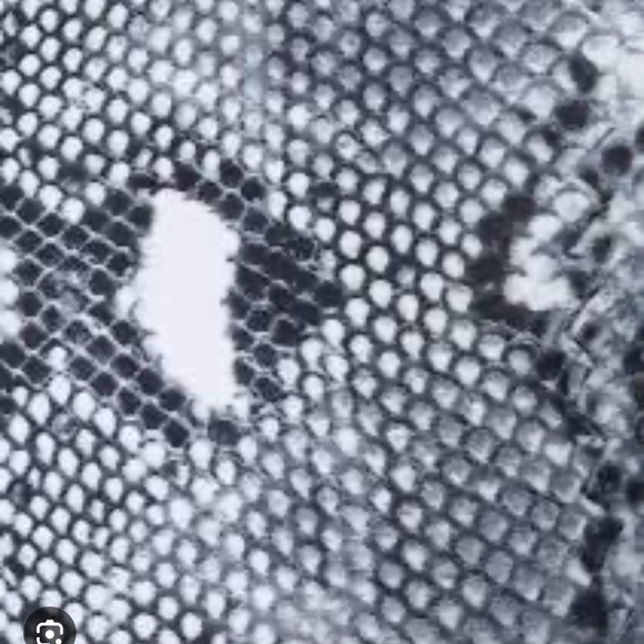 Adam Selman Python print cropped top sweatshirt zipper S $180 NEW - Picture 5 of 10